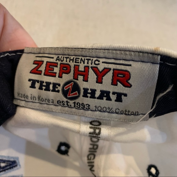 Zephyr White Blue North Carolina Tar Heels NCAA Snap Back Cap - Picture 4 of 4